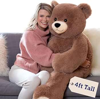 Vermont Teddy Bear Giant Cuddle Collection 4 Foot Plush by Vermont Teddy Bear - American Made
