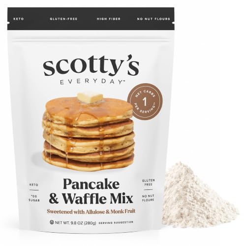 Scotty’s Everyday Pancake & Waffle Mix – Gluten-Free, 1 g Net Carb by Scotty's - American Made