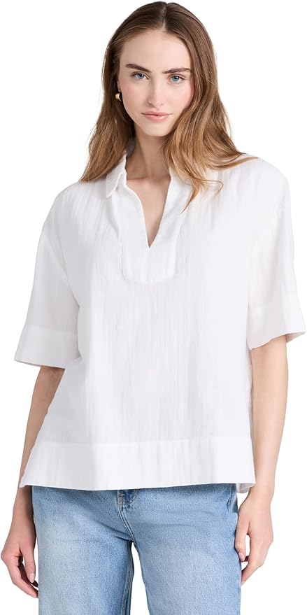 Faherty Women's Dream Cotton Gauze Wren Top by Faherty Brand - American Made