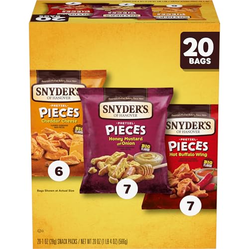 Snyder's of Hanover Pretzel Pieces Variety 20 Count by Snyder's of Hanover - American Made