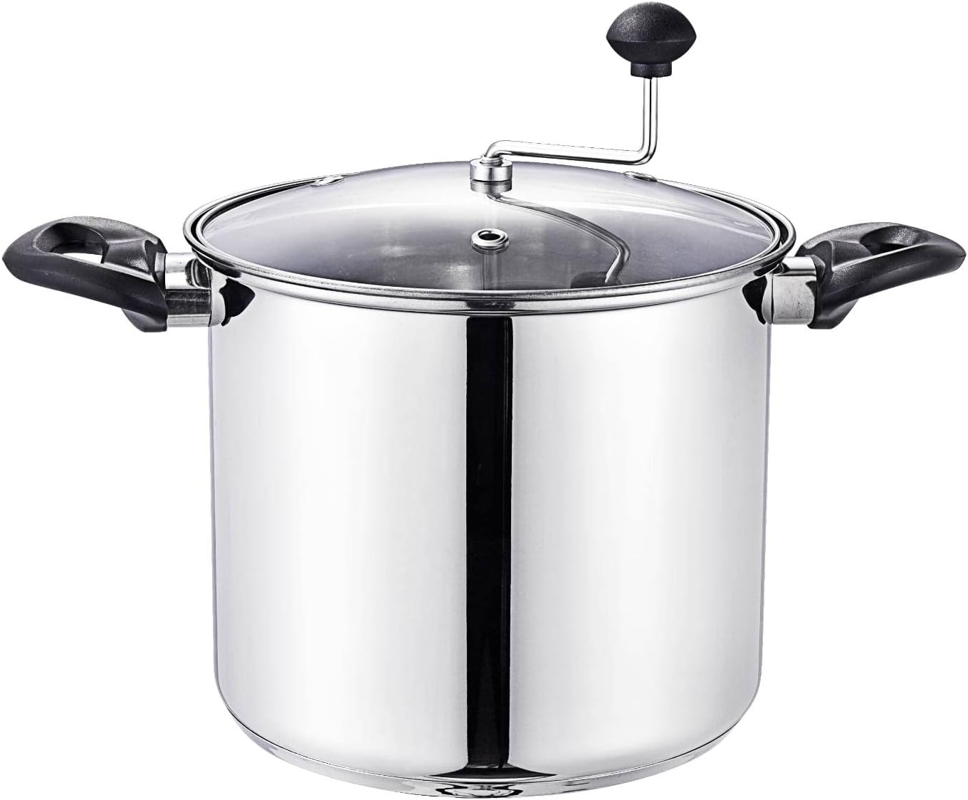 Lehman's Manual Stovetop Popcorn Popper Stainless Steel by Lehman's - American Made