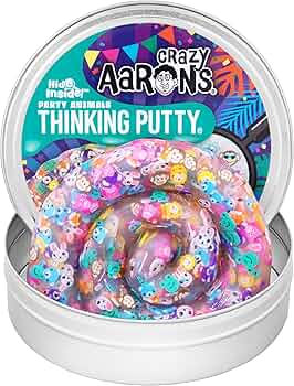 Crazy Aaron's Thinking Putty Party Animals Hide Inside Sensory by Crazy Aaron's - American Made