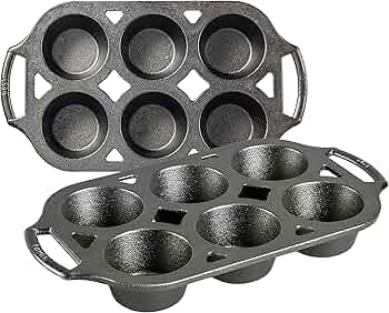 Lodge Cast Iron Muffin Pan, Set of 2 by Lodge Cast Iron - American Made