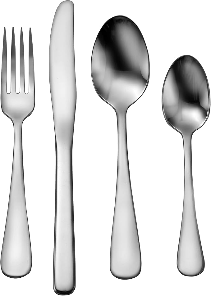 Liberty Tabletop Econo-Line 24-Piece Silverware Set (Service for 6, Shown: Single Place Setting) by Liberty Tabletop - American Made