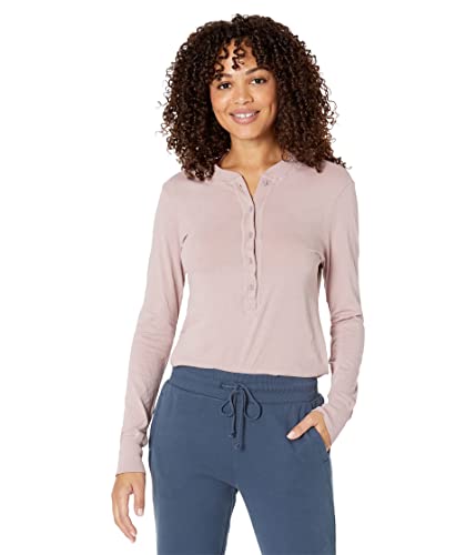 LAmade Ava Crop Henley New Taupe MD by LAmade - American Made