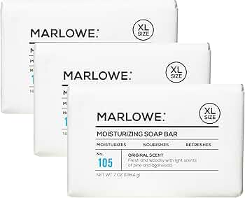 MARLOWE. No. 105 Bar Soap for Men, 7 oz (3 Bars) by MARLOWE - American Made