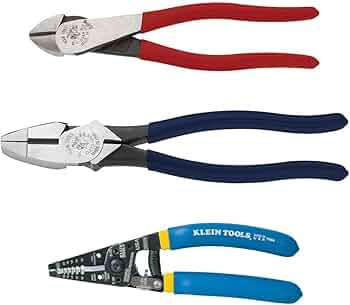 Klein Tools 80121 Wire Stripper and Plier Kit, 3-Piece by Klein Tools - American Made
