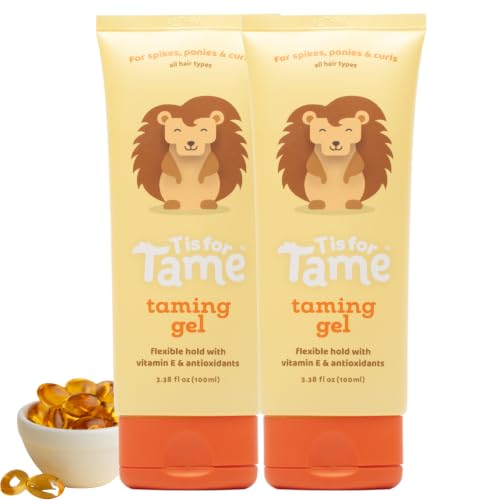 T is for Tame Kids Hair Taming Gel, 2-pack, for Soft, Natural Style & Hold by T is for Tame - American Made