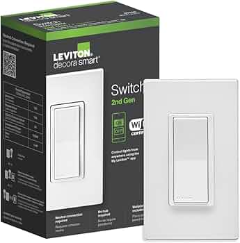 Leviton Decora Smart Wi-Fi Switch 2nd Gen by Leviton - American Made