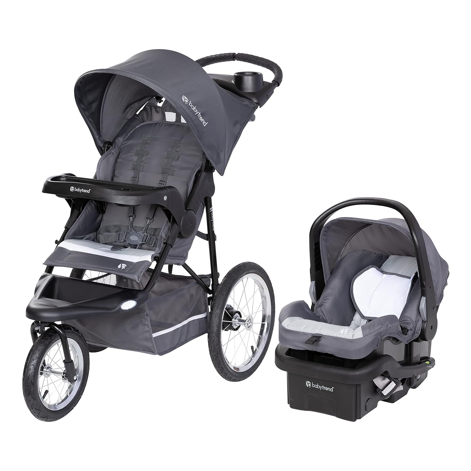 Baby Trend Expedition Jogger Travel System with EZ-Lift Infant Car Seat, Dash Grey by Baby Trend - American Made
