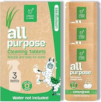 Green Llama All-Purpose Refill Tablets 3-Pack Lemongrass by Green Llama - American Made