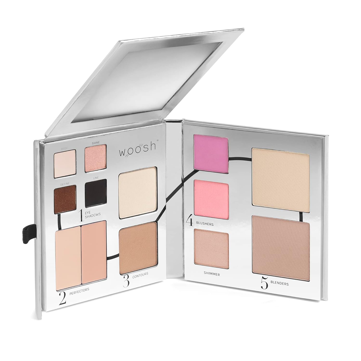 Woosh Beauty Fold Out Face Original Makeup Palette All in One Cream and Powder Light by Woosh Beauty - American Made