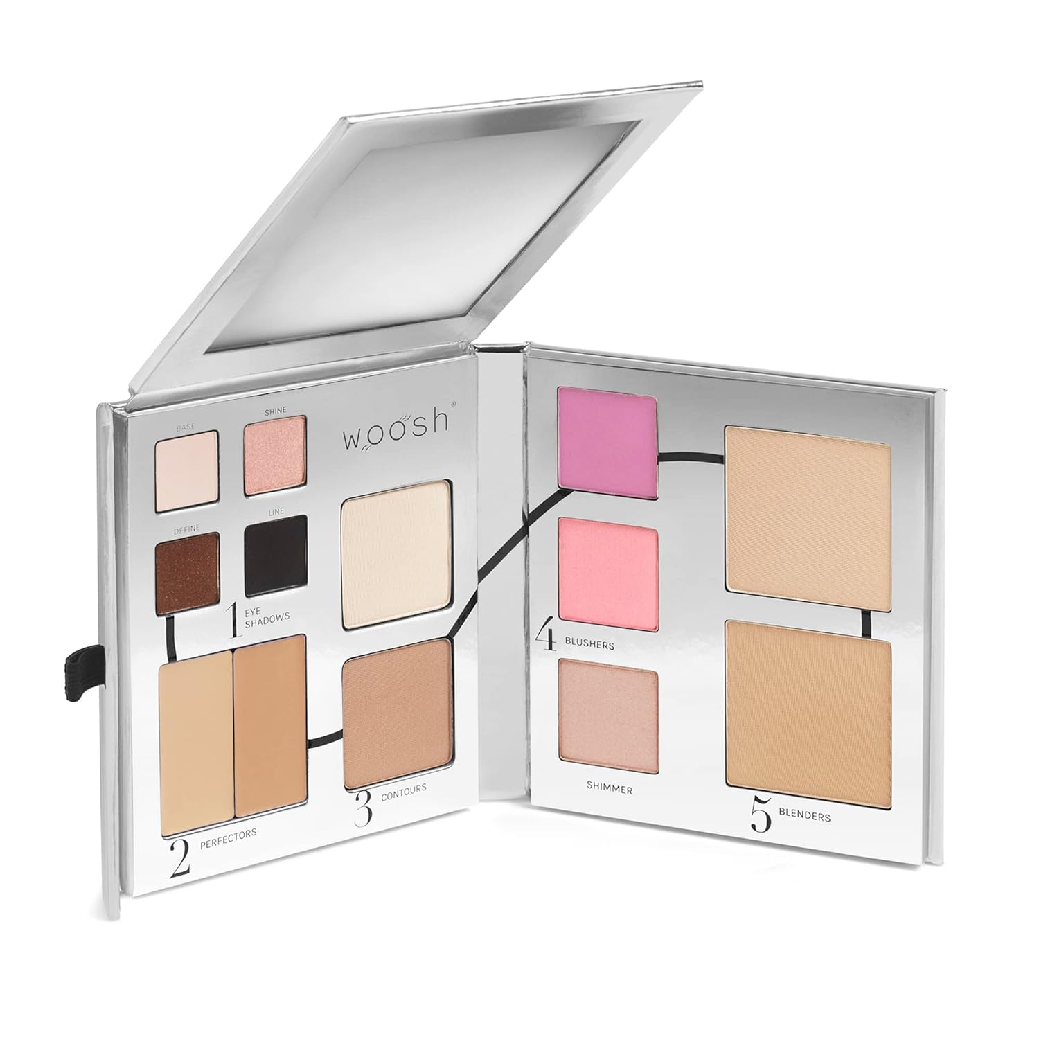 Woosh Beauty Fold Out Face Original Makeup Palette Medium Light by Woosh Beauty - American Made