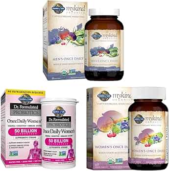 Garden of Life Organic Whole Food Vitamins Bundle 60 Count by Garden of Life - American Made