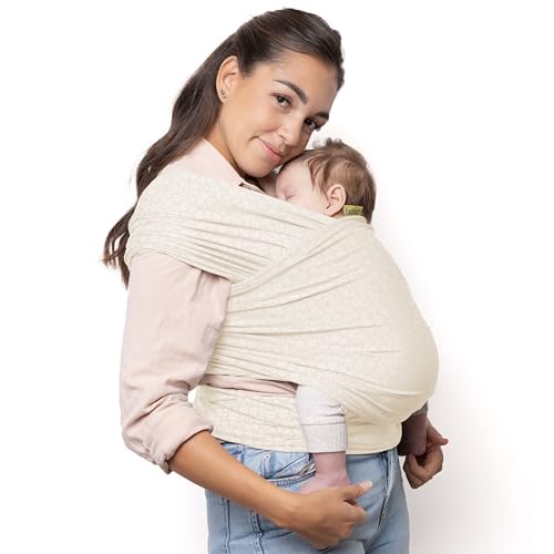 Boba Baby Wrap Carrier â€” Serenity Oat Meadow, Newborn Sling by Boba - American Made
