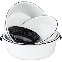 Granite Ware Stackable Multi-Use Bowls Enameled Steel Set by Granite Ware - American Made