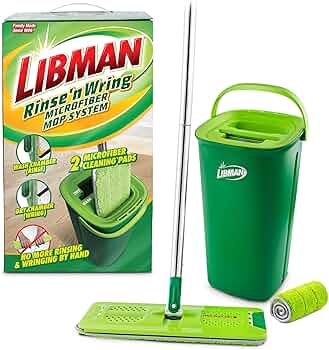 Libman Rinse 'n Wring Mop and Bucket System with 2 Refills by Libman - American Made