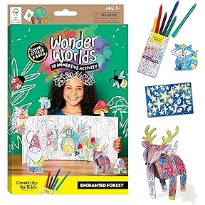 Creativity for Kids Wonder Worlds 3D Coloring Kit, 2-Pack by Creativity for Kids - American Made
