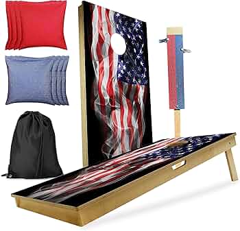 CornholeGamesUSA Professional Cornhole Set with Bags Regulation Size Made in USA by CornholeGamesUSA - American Made