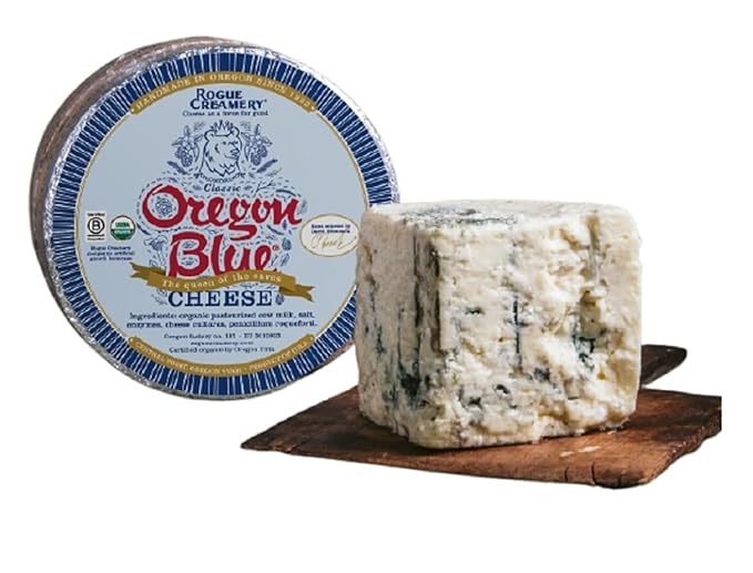 Rogue Creamery Oregon Blue Cheese Wheel 5 Pounds by Rogue Creamery - American Made