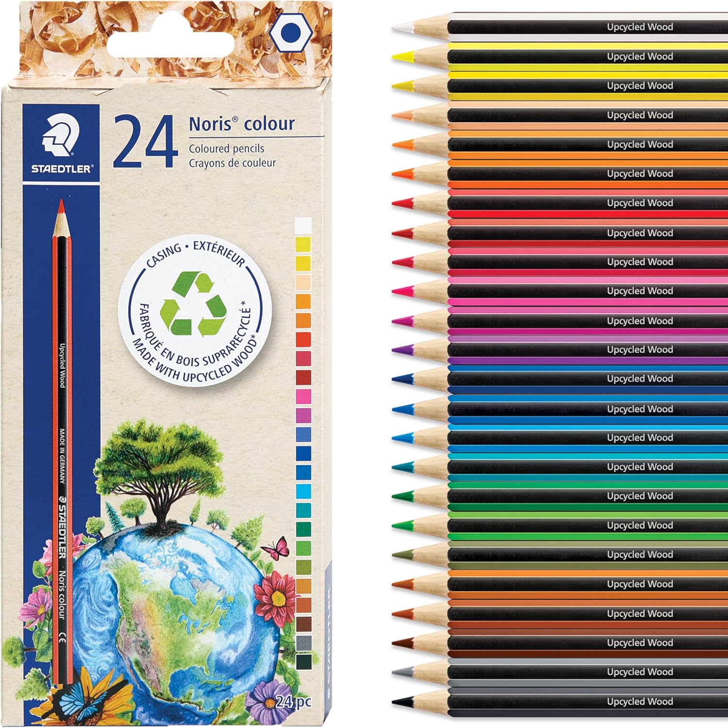 STAEDTLER Colored Pencils Set 24-Pack Break-Resistant Lead by Staedtler - American Made