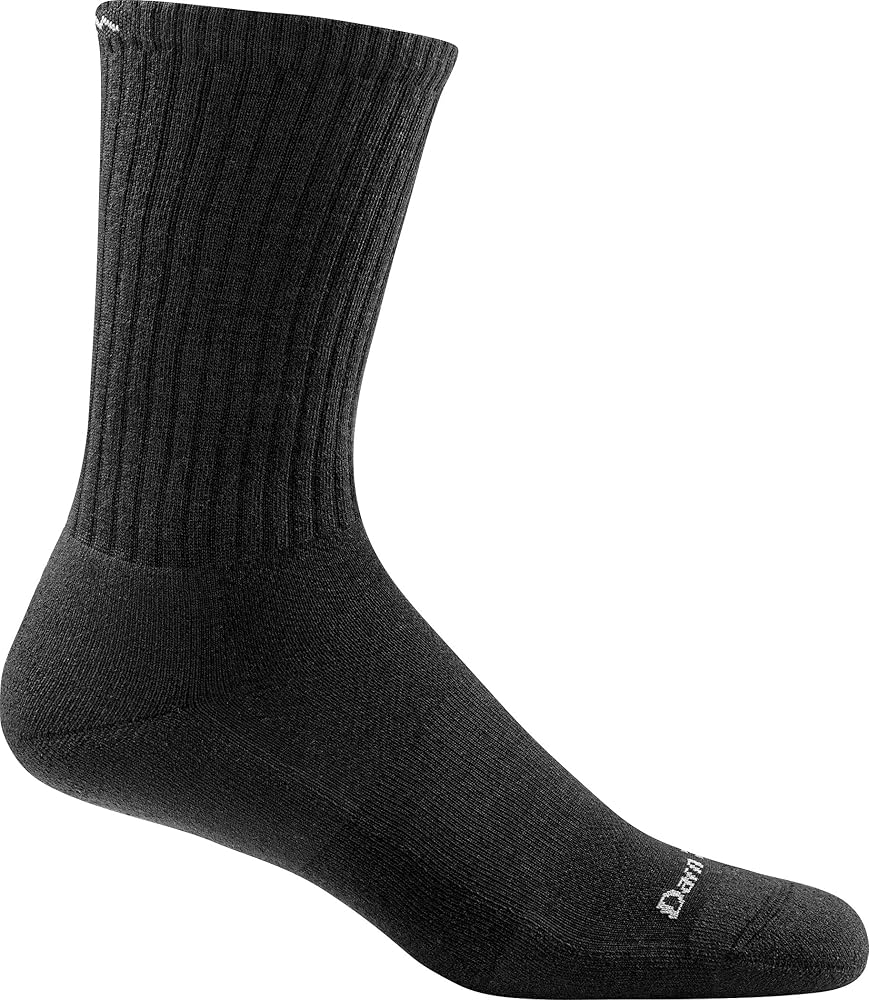 Darn Tough Men's The Standard Lifestyle Crew Socks, Black by Darn Tough Vermont - American Made