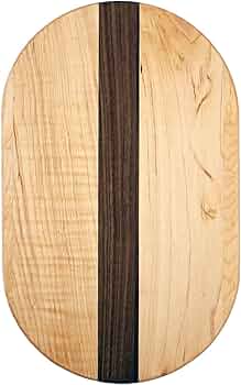 J.K. Adams Oval Cheese Board 15x9 Inch Maple and Walnut by J.K. Adams - American Made