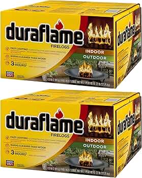 Duraflame 12-Pack Fire Logs Indoor and Outdoor 4.5lb 3-Hour Burn by Duraflame - American Made