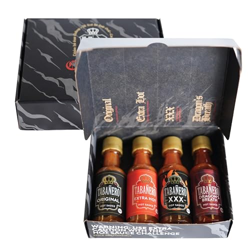 Tabañero Challenge Box, Hot Sauce Gift Set, 4-Pack by Tabanero - American Made