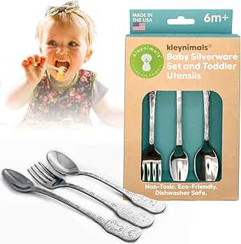 Kleynimals Arctic Friends Made in USA Baby Silverware by Kleynimals - American Made