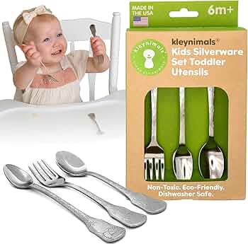 Kleynimals Kids Silverware Toddler Utensils Set by Kleynimals - American Made