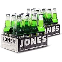 Jones Soda Strawberry Lime Soda — 12 oz Glass Bottles 12-Pack by Jones Soda - American Made