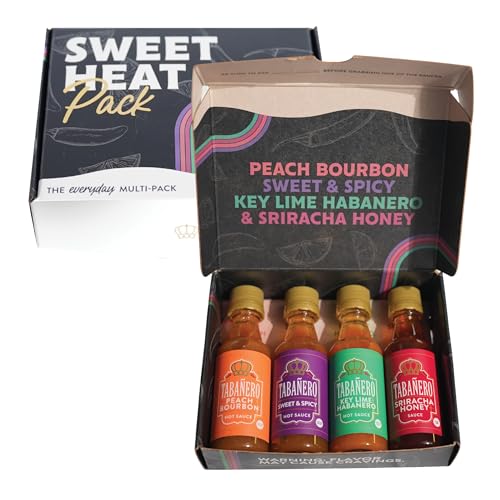 Tabañero Variety Hot Sauce Gift Set, Kosher, Sriracha Honey, 4-Pack by Tabanero - American Made