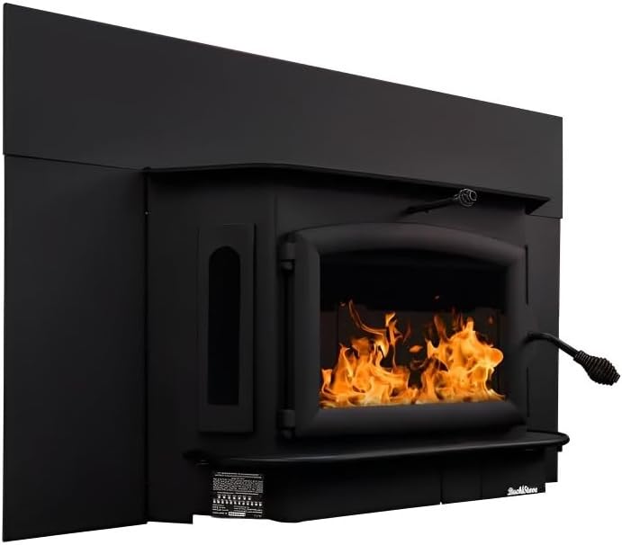 Buck Stove Fireplace Insert Model 91 Catalytic 62745 BTU Wood Burning with Blower by Buck Stove - American Made