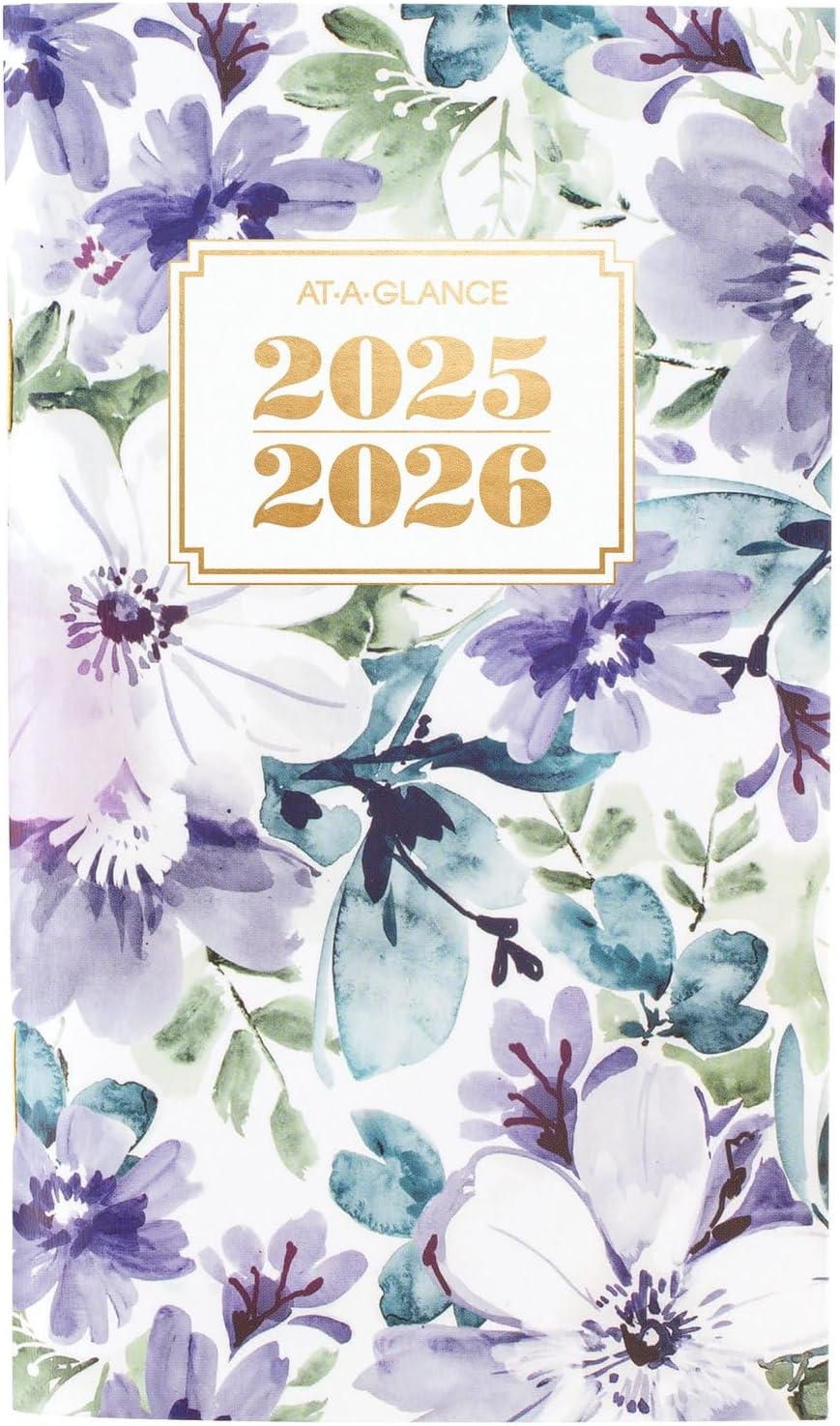 AT-A-GLANCE 2025-2026 Pocket Recycled Planner, 3-1/2 x 6 in. by At-A-Glance - American Made