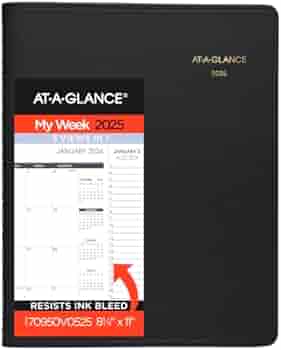 AT-A-GLANCE 2026 Appointment Book Planner Weekly Monthly Quarter-Hourly Triple View 8.25x11 by At-A-Glance - American Made