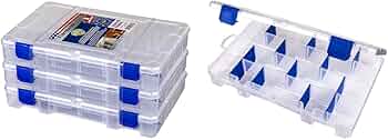 Flambeau Outdoors 4007PK3 Tuff Tainer Fishing Tackle Boxes with Zerust Dividers, 3 Pack by Flambeau Outdoors - American Made