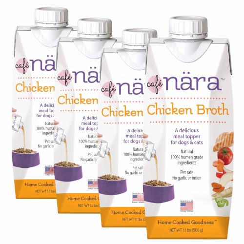 Cafe Nara - Chicken Broth - Meal Topper for Dogs & Cats - Supports Overall Pet Health - Pour-Over Broth for We by Cafe Nara - American Made