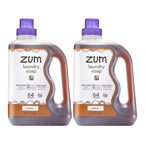 Zum Laundry Soap - Amber, 64 fl oz (2 Pack) by Zum - American Made