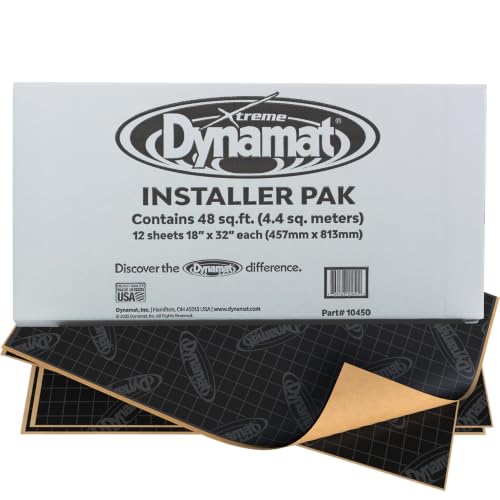 Dynamat Xtreme Sound Deadening Mat – Installer Pack, 48 Sq Ft, 12 Sheets by Dynamat - American Made