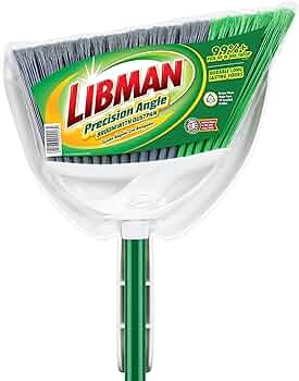 Libman Precision Angle Broom with Dustpan Combo Set by Libman - American Made