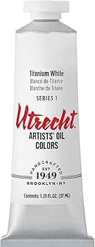 Utrecht Artists Oil Paint Titanium White 37ml Tube by Utrecht - American Made