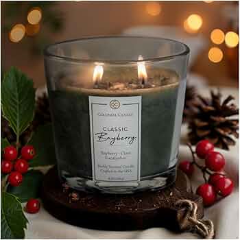 Colonial Candle Bayberry Scented Candle Jar 8oz 2 Wick by Colonial Candle - American Made