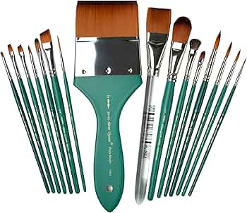 Silver Brush Crystal Must Have 16-Piece Professional Paintbrush Set by Silver Brush Limited - American Made