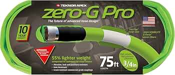 Teknor Apex zero-G NeverKink Durable Kink Free Garden Hose 3/4 inch 75 Feet by Teknor Apex - American Made