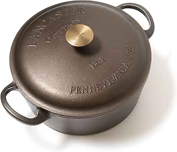 Lancaster Cast Iron 5 Qt Dutch Oven Made in USA by Lancaster Cast Iron - American Made