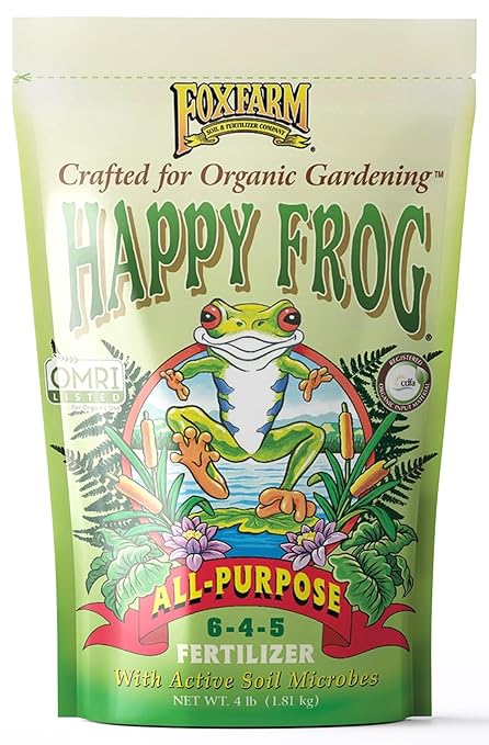 FoxFarm Happy Frog All Purpose Fertilizer Slow Release 4 lb OMRI Listed by FoxFarm - American Made