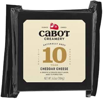 10 Year Aged Cheddar 6.5oz by Cabot Creamery - American Made