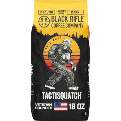 Black Rifle Coffee Dark Roast Ground Coffee Tactisquatch 18 oz by Black Rifle Coffee Company - American Made
