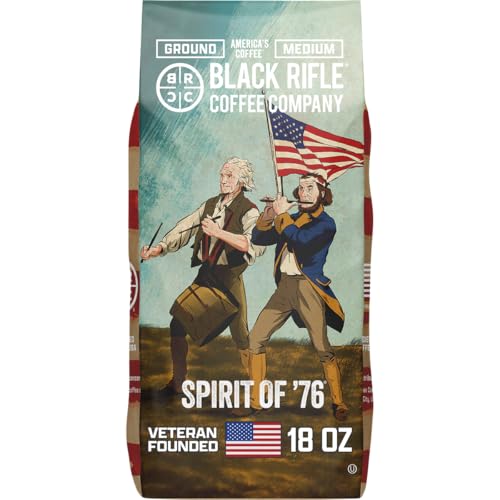 Black Rifle Coffee Medium Roast Ground Coffee Spirit of 76 18 oz by Black Rifle Coffee Company - American Made